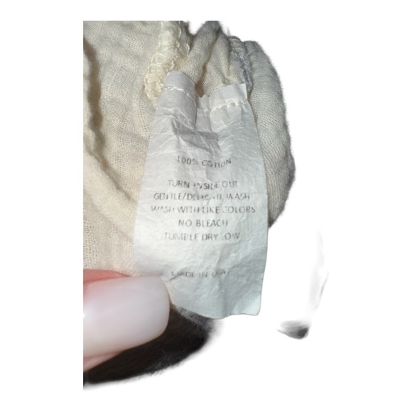 Suunday Cotton Gauze Dolman Dress Eggnog XL - Picture 8 of 9